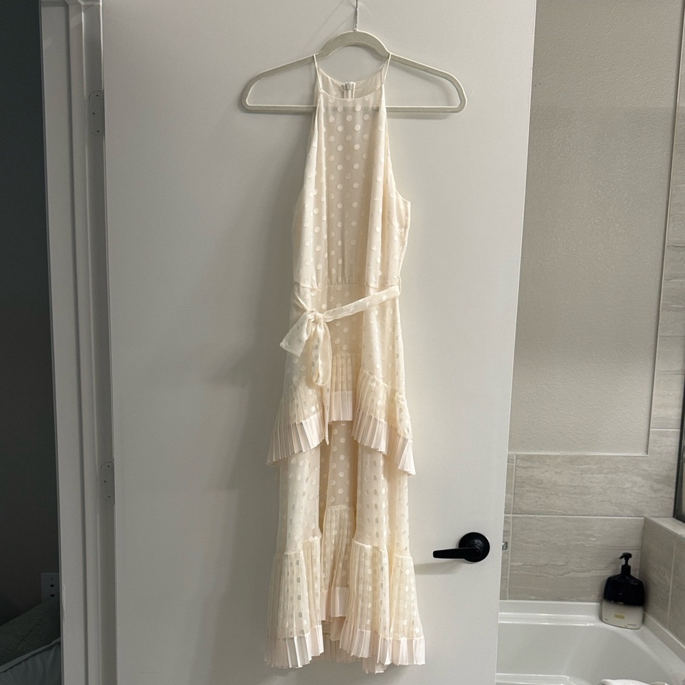 Zimmermann Cream Dress with Ruffle Detail